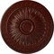 Ekena Millwork Randee Ceiling Medallion (Fits Canopies up to 3 7/8"), Hnd-Painted Brushed Mahogany, 20"OD x 1 3/8"P CM20HABMF - alternate 1